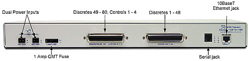 NetGuardian 480 TL1 alarm collection RTU rear panel